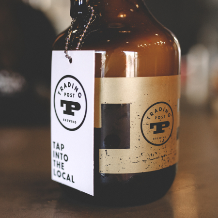 Trading Post Brewery Growler Design | Dossier Creative | Crafting a Brewery Experience