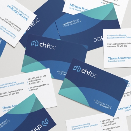 Co-Operative Housing Federation of BC Business Cards | Dossier Creative | Building Communities