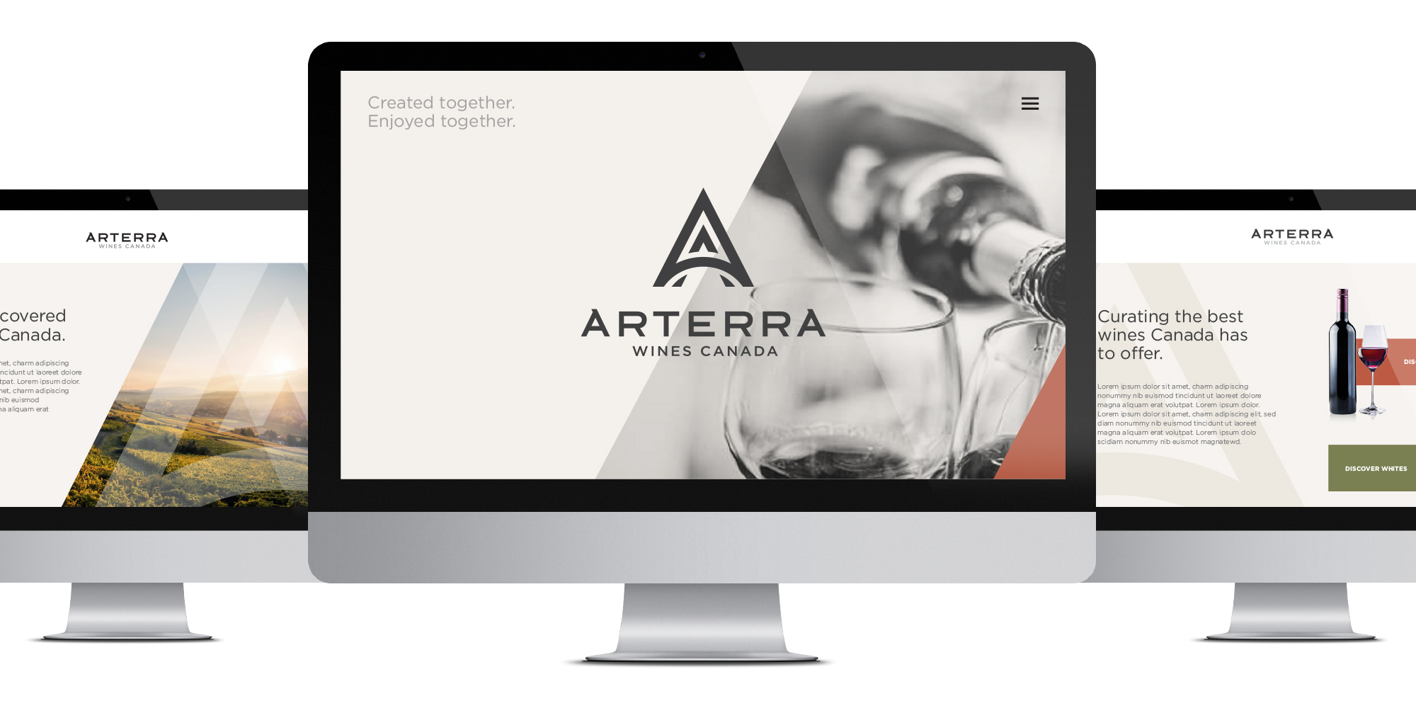 Arterra Website Design | Dossier CreativeCanadas Largest Wine Producer