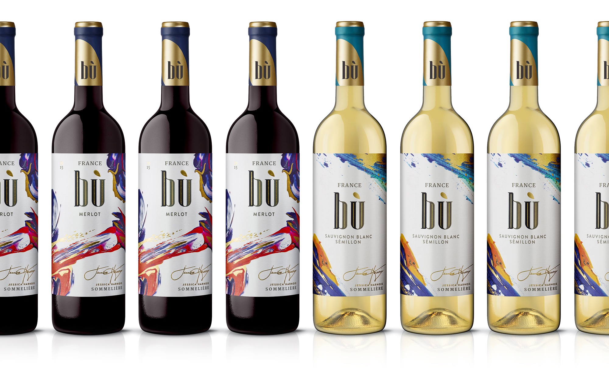Bu France Wine Label Design | Dossier Creative | Cross Channel Wine Brand with Boutique Flair