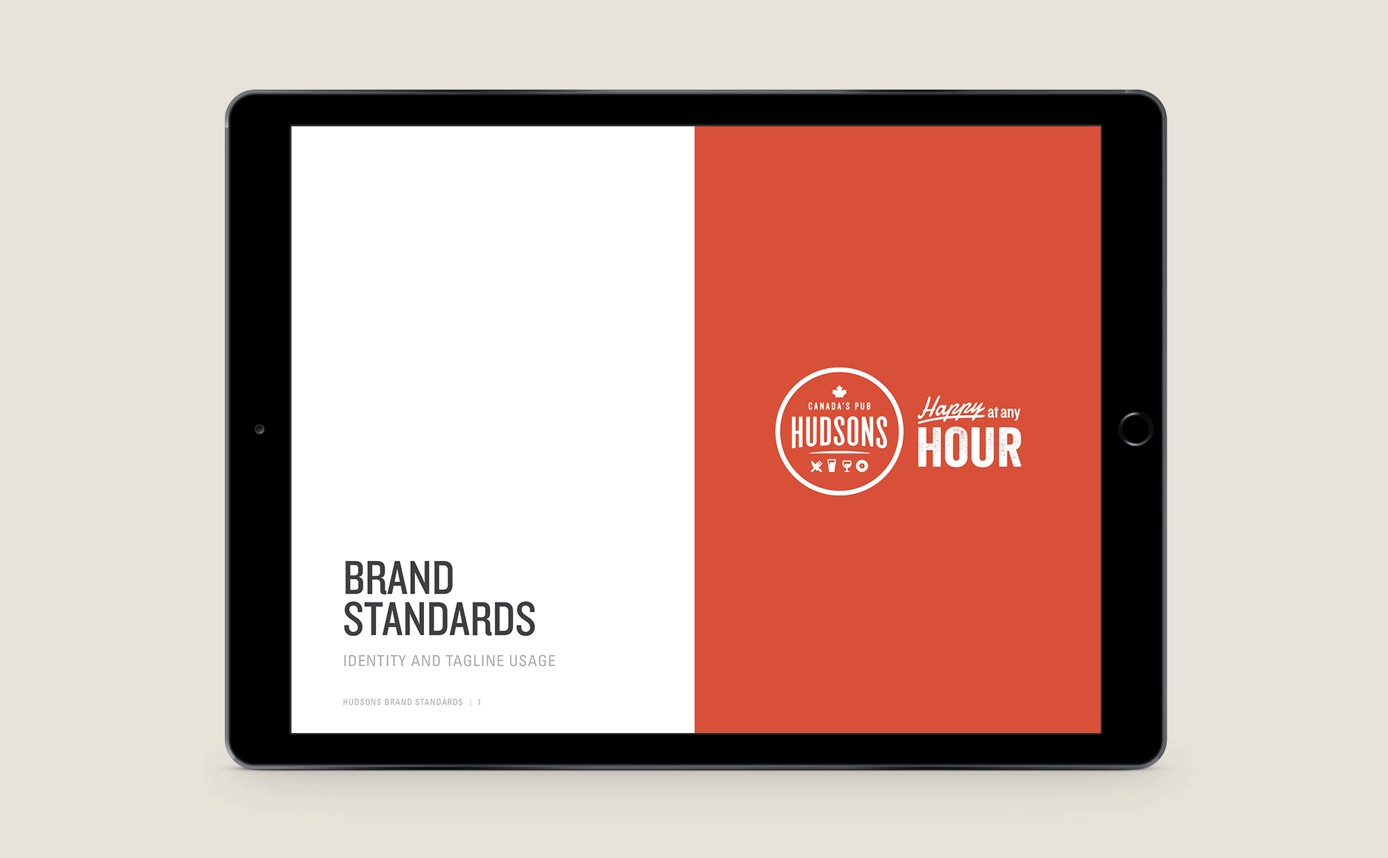 Hudsons Canadas Pub Brand Guidelines | Dossier Creative | Transformation with Canadian Flair