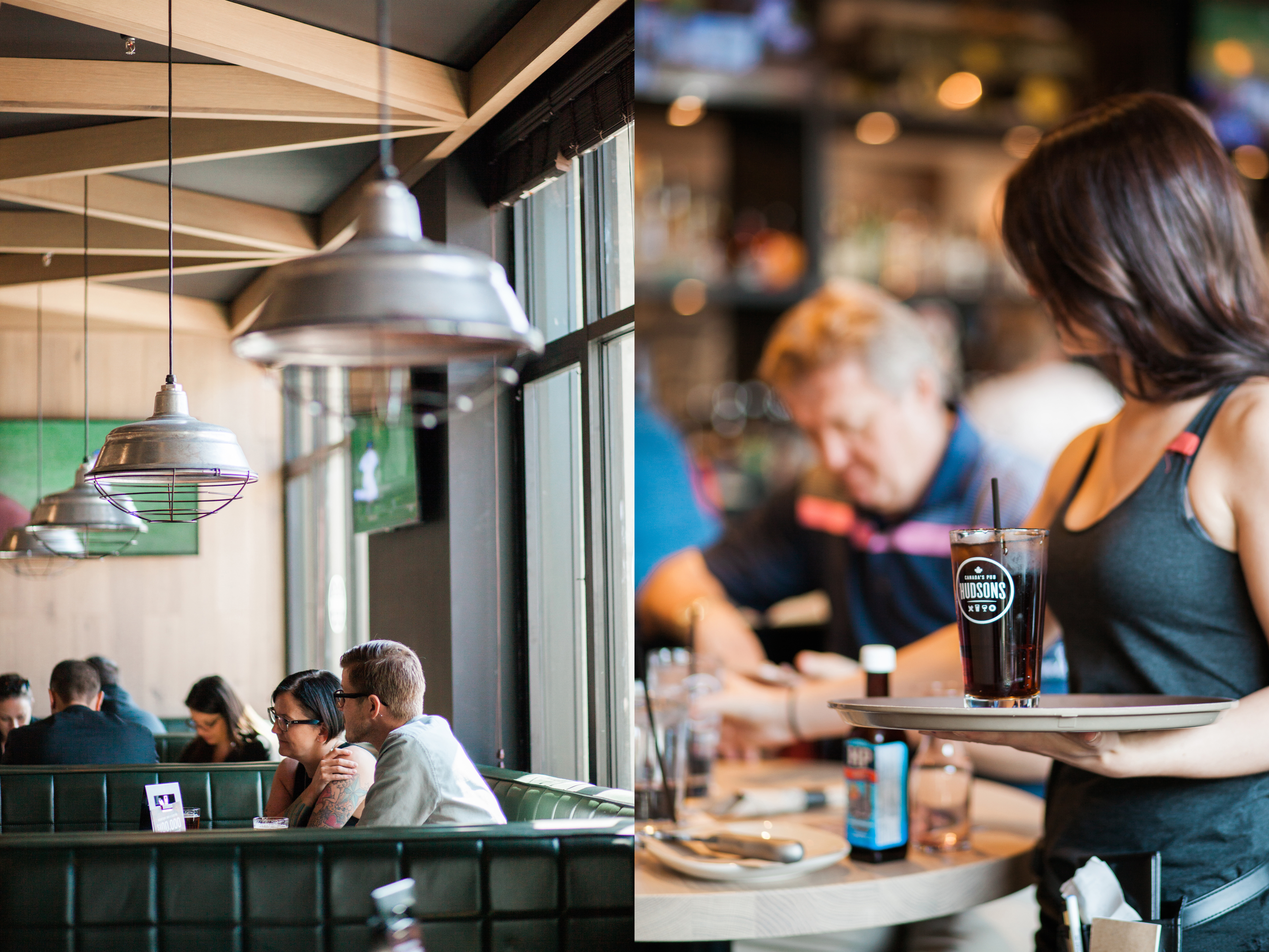 Hudsons Canadas Pub Branded Environment | Dossier Creative | Transformation with Canadian Flair