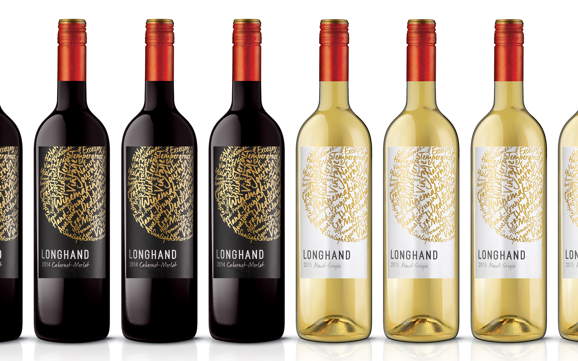 Longhand Wines Label Design | Dossier Creative | Traditional Art of Winemaking