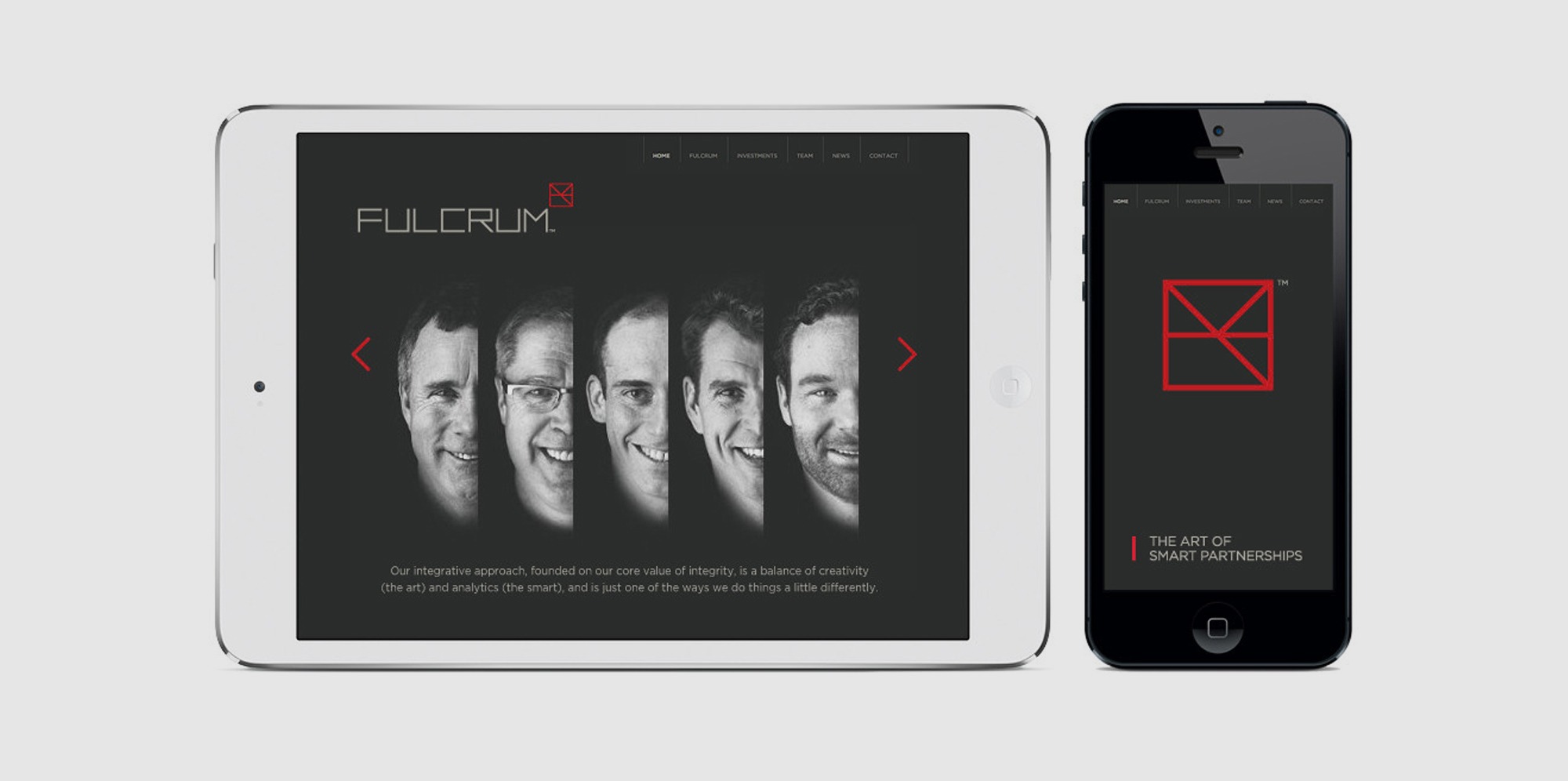 Fulcrum Website Design | Dossier Creative | Private Equity Spin-Off