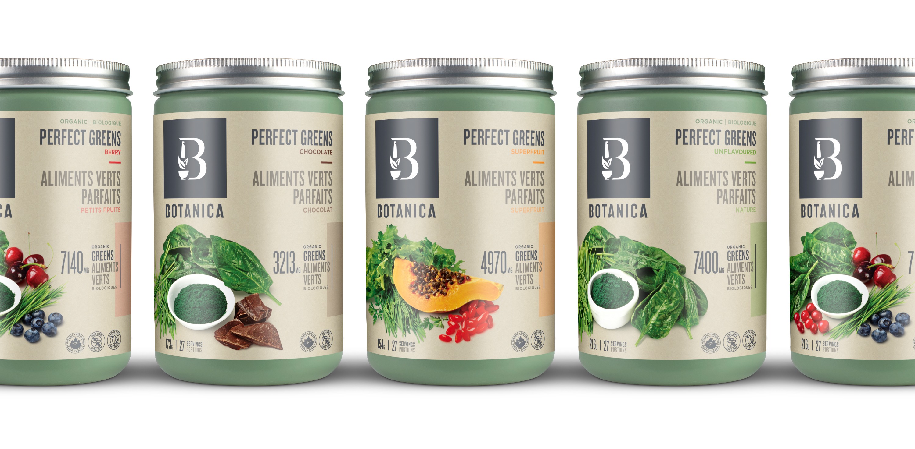 Botanica Greens Packaging | Dossier Creative | Natural Product Identity Design